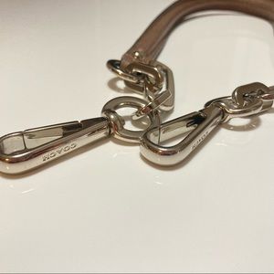 COACH strap /handle Taupe /Beige leather